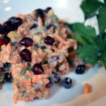 Carrot Salad with Hazelnuts and Pomegranate Seeds