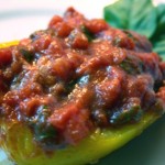 Turkey and Wild Rice Stuffed Peppers