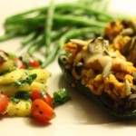 Stuffed Poblano Peppers aka Healthy Chile Rellenos