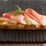 Melon, Avocado & Prosciutto Open-Faced Sandwich