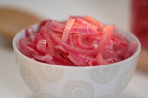 pickled red onions