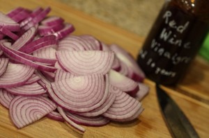 pickled red onions
