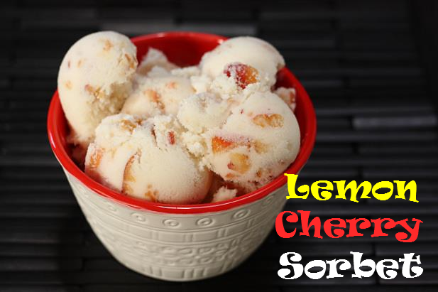 Lemon Cherry Sorbet