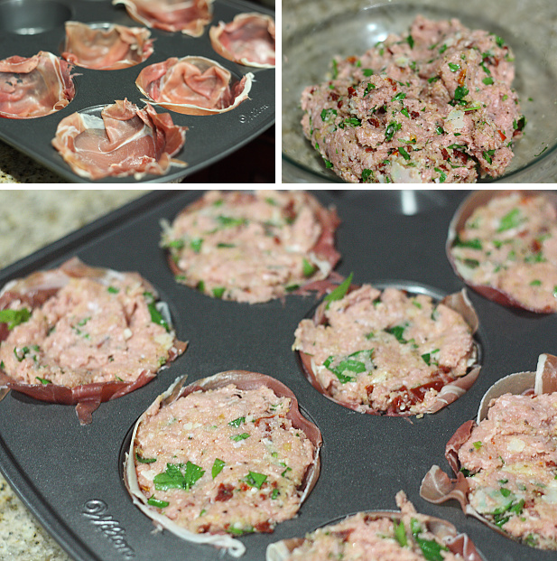 Prosciutto Wrapped & Stuffed Turkey Meatloaves
