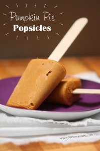 Pumpkin Pie Popsicles