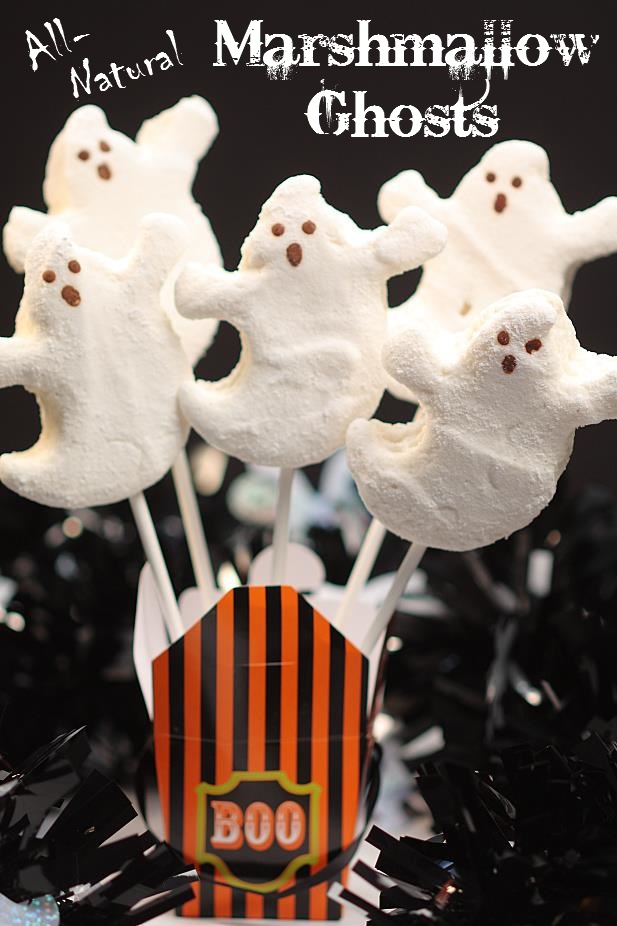 All Natural Marshmallow Ghosts