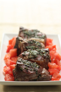 Basil Lamb Chops with Lemon Quinoa