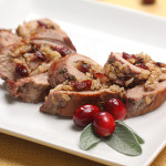 Cranberry Walnut Stuffed Pork Tenderloin