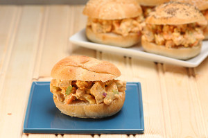 Buffalo Chicken Salad Sliders