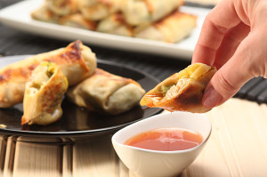 Mango & Avocado Egg Rolls