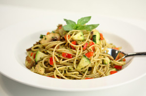 Pistachio Pesto Pasta Salad