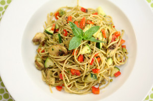 Pistachio Pesto Pasta Salad