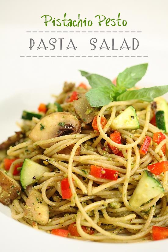 Pistachio Pesto Pasta Salad