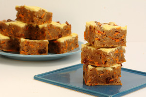 Carrot Cake Brownie Bars