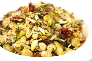 Roasted Green Salad with Chanterelles
