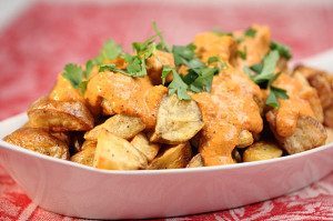 Crispy Baked Patatas Bravas
