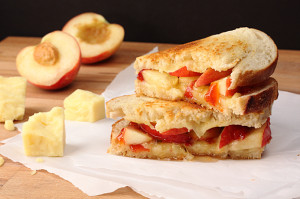 Peach & Red Pepper Jelly Grilled Cheese