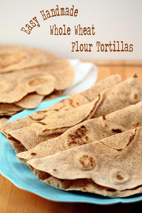 Handmade Whole Wheat Tortillas