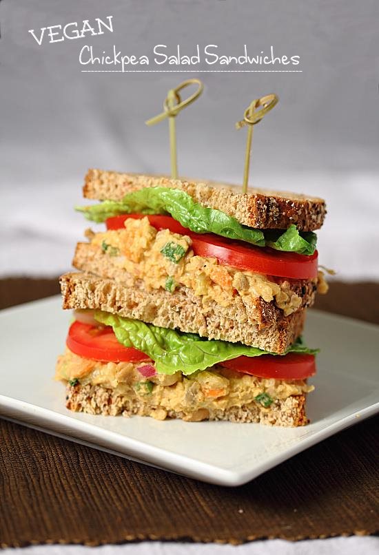 Vegan Chickpea Salad Sandwiches