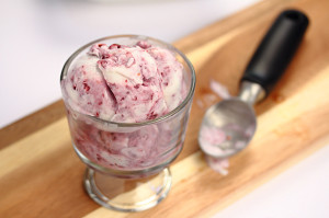 Vegan Coconut Berry Swirl Ice Cream