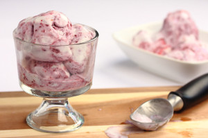 Vegan Coconut Berry Swirl Ice Cream