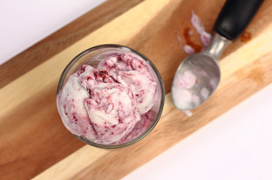 Vegan Coconut Berry Swirl Ice Cream