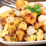 Butternut Squash & Potato Salad with Cranberry Pesto