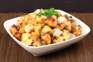 Butternut Squash & Potato Salad with Cranberry Pesto