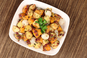 Butternut Squash & Potato Salad with Cranberry Pesto