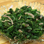 Garlic Kale with Pickled Red Onions