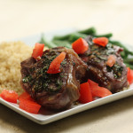 Basil Lamb Chops with Lemon Quinoa