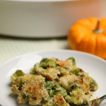 Brussels Sprout & Leek Gratin with Rosemary