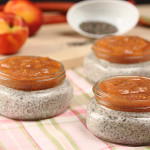 Coconut Chia Pudding with Rhubarb Nectarine Compote